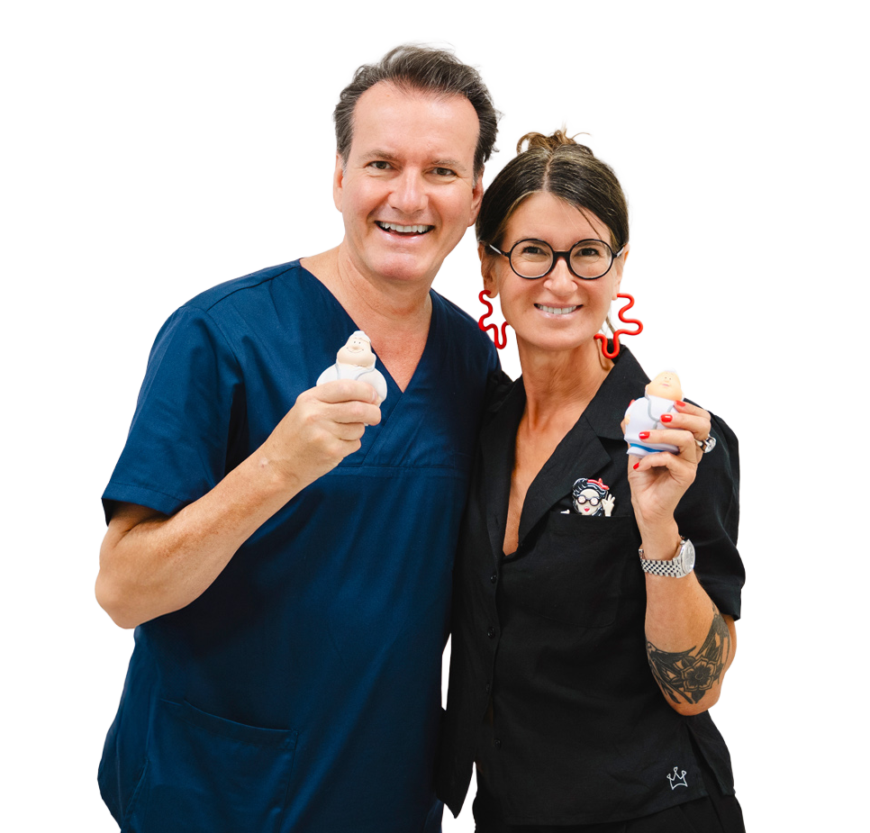 Dr. Hanselmayer und Tina Berz